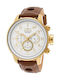 Invicta Men's Watch 48mm Chronograph Battery with Brown Leather Strap