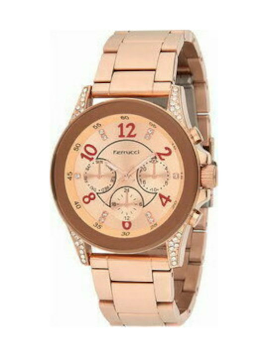 Ferrucci Watch with Pink Gold Metal Bracelet