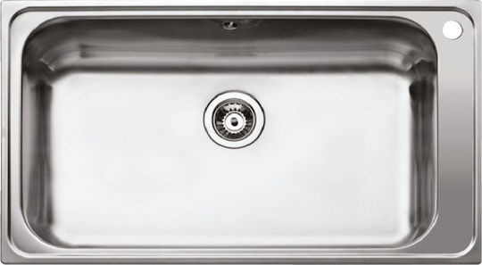 Teka Big Bowl 86 1C (Bahia) 11127004 N.530 Drop-In Sink Inox Satin W86xD50cm Silver