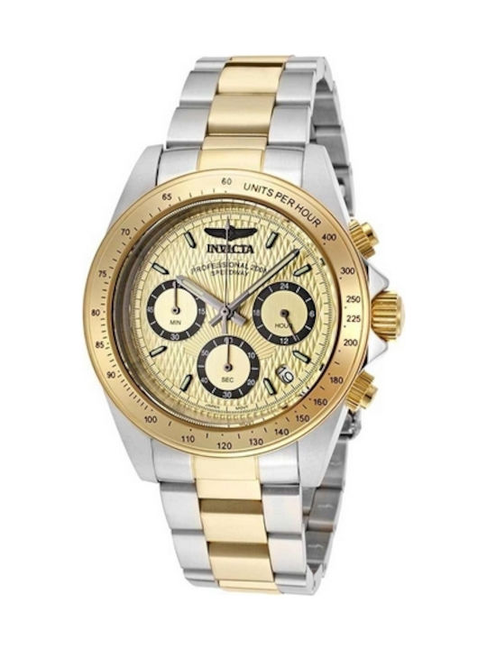 Invicta Speedway Men's Watch Chronograph Battery with Silver Metal Bracelet