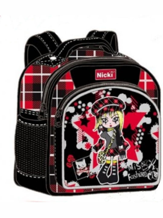 Nicki Miss Fashion School Bag Backpack Elementary, Elementary in Black color