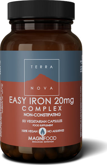 TerraNova Easy Iron Complex 20mg 50 veg. caps