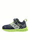 Realflex Kids Sports Shoes Running with Hoop & Loop Closure Navy Blue
