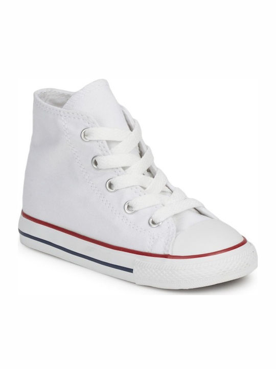 Converse Παιδικά Sneakers High Chuck Taylor High C Inf Optical White