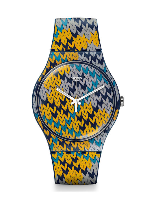 Swatch Summer Socks Multicolor Rubber Strap