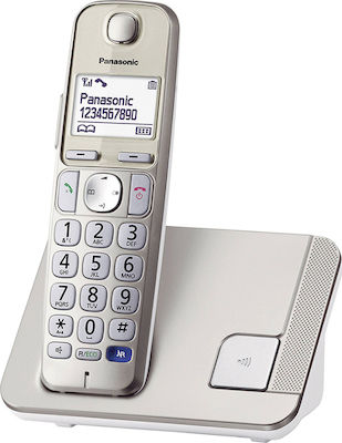 Panasonic KX-TGE210 Cordless Phone with Speaker Gold