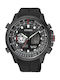 Citizen Promaster Sky Ανδρικό Ρολόι 46mm Χρονογράφος Eco - Drive με Μαύρο Καουτσούκ Λουράκι