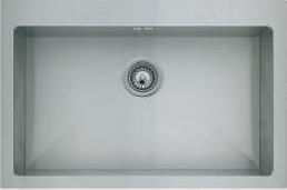 Macart Legent N-100XL Ένθετος Νεροχύτης Inox Σατινέ Μ78xΠ51cm Ασημί