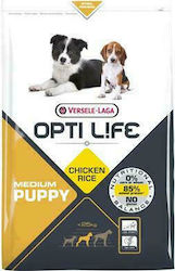 Versele Laga Opti Life Puppy Medium 2.5kg Ξηρά Τροφή χωρίς Σιτηρά & Γλουτένη για Κουτάβια Μεσαίων Φυλών με Κοτόπουλο και Ρύζι