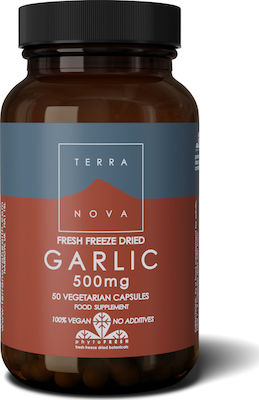 TerraNova Garlic 500mg Fresh Freeze Dried 50 tabs