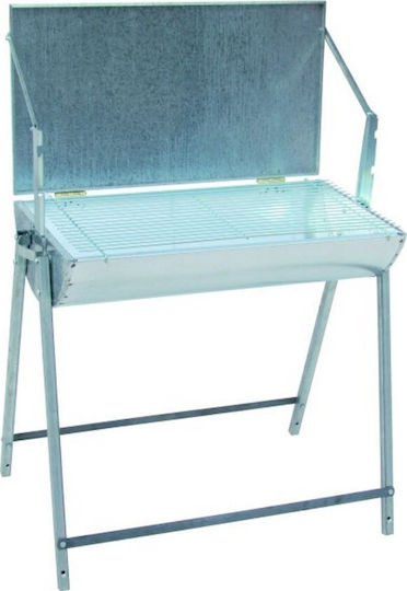 Biofan Galvanized Charcoal Grill with Lid 68cmx37cm