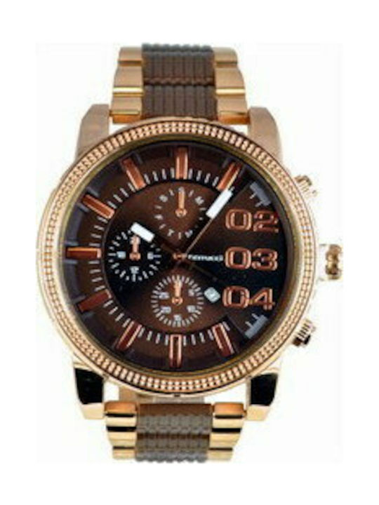 Ferrucci Watch with Brown Metal Bracelet