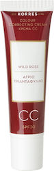 Korres Wild Rose Moisturizing & Blemishes Day CC Light Cream Suitable for All Skin Types 30SPF 30ml