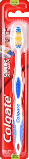 Colgate Classic Deep Clean Zahnbürste Mittel Blue - White