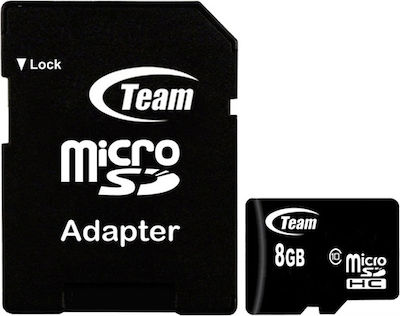 TeamGroup microSDHC 8GB Class 10 High Speed με αντάπτορα