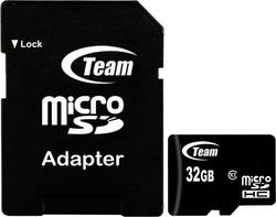 TeamGroup microSDHC 32GB Class 10 U1 High Speed with Adapter