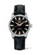 Longines Ανδρικό Ρολόι 35mm Αυτόματο με Μαύρο Δερμάτινο Λουράκι