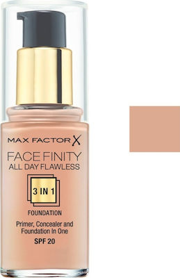 Max Factor Facefinity All Day Flawless Spf20 Flüssiges Make-up LSF20 40 Light Ivory 30ml