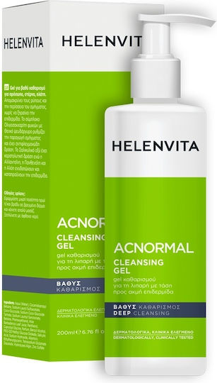 Helenvita ACNormal Gel Καθαρισμού Προσώπου για Ακνεϊκές Επιδερμίδες 200ml