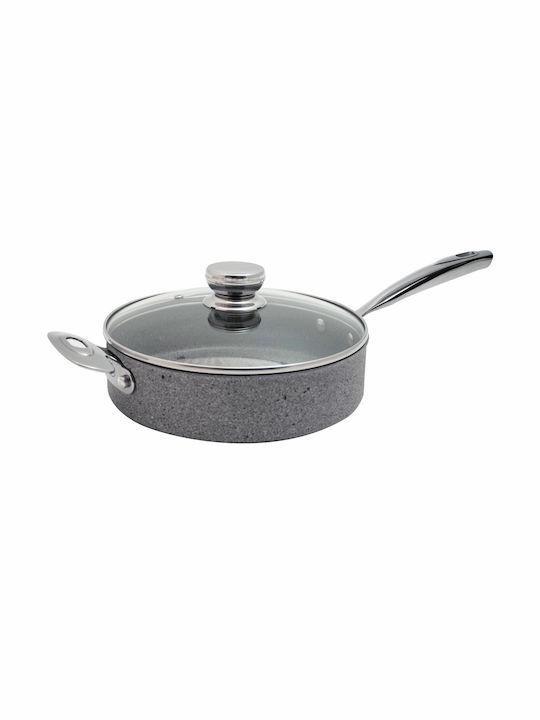 Ballarini Portofino Granitium Aluminum Pan with Lid with Stone Interior Coating 28cm