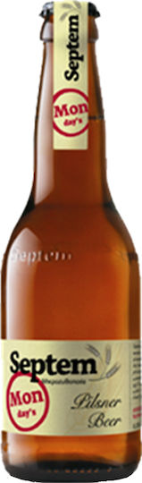 Septem Microbrewery Monday's Pilsner Bottle Pilsner Beer Bottle 500ml
