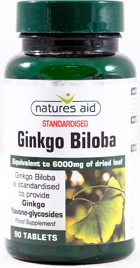 Natures Aid Ginkgo Biloba 120mg 90 Registerkarten