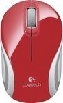 Logitech M187 Kabellos Mini Maus Rot