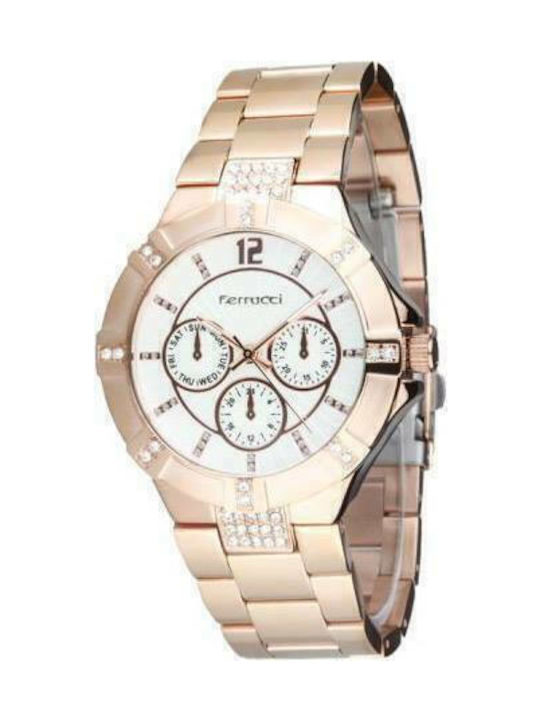 Ferrucci Uhr mit Rose Gold Metallarmband