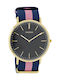 Oozoo Watch with Blue Fabric Strap C6924