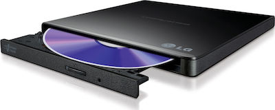 LG Εξωτερικός Οδηγός Εγγραφής/Ανάγνωσης CD/DVD για Laptop / Desktop Μαύρο