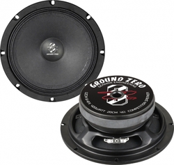 Ground Zero Auto-Lautsprecher GZCM 8-4FX 8" mit 100W RMS (Mittelklasse) GZCM 8-4FX Slim