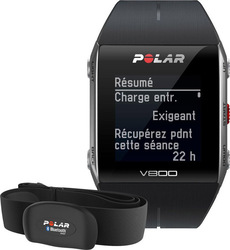 Polar V800 HR Stainless Steel Waterproof Smartwatch with Heart Rate Monitor (Black)