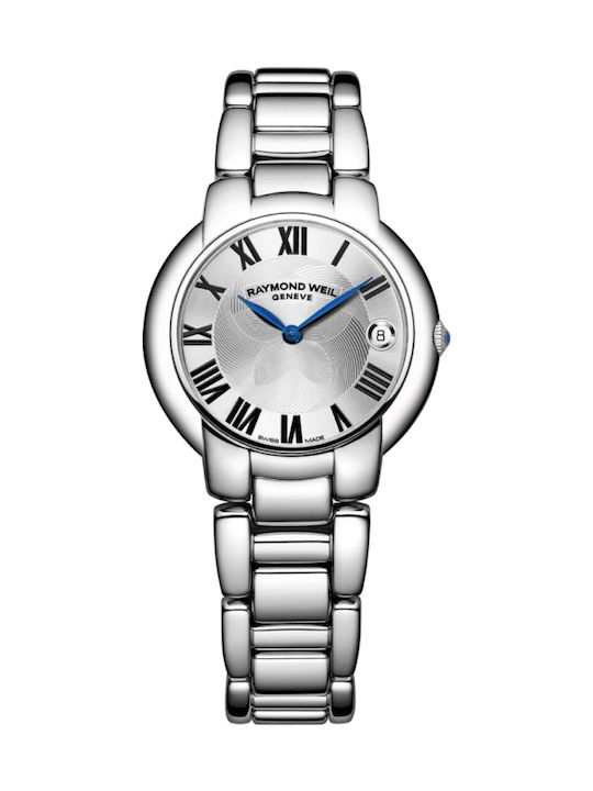 Raymond Weil Γυναικείο Ρολόι Μπαταρίας με Ασημί Μεταλλικό Μπρασελέ