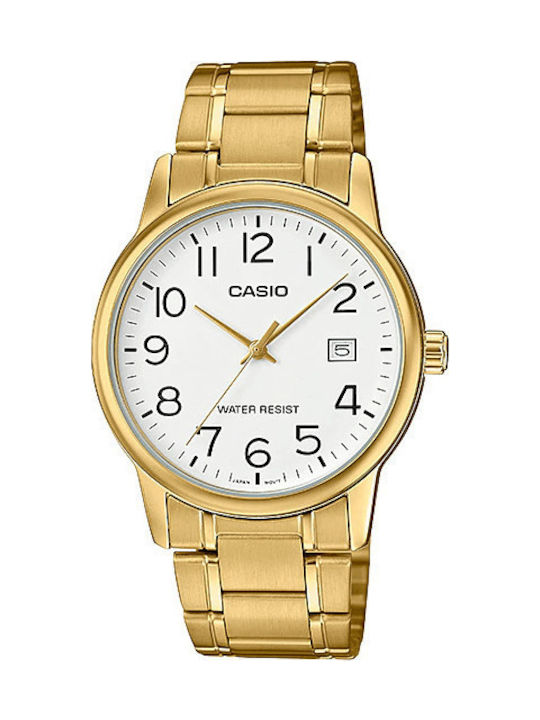 Casio Watch Battery with Gold Metal Bracelet