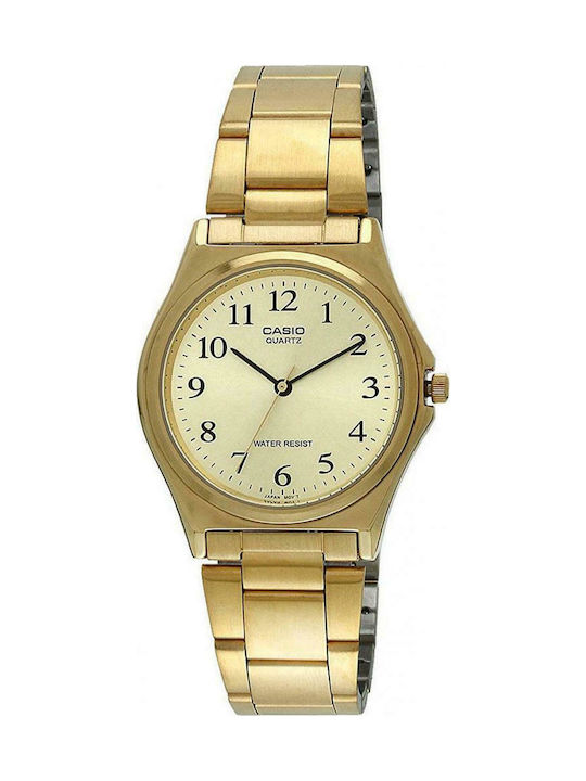 Casio Watch Battery with Gold Metal Bracelet MTP-1130N-9BR