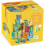 Djeco Stacking Toy 10 Κύβοι με Σχέδια και Αριθμούς for 12++ Months