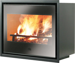 Edilkamin Luce Plus 62 Ενεργειακό Τζάκι Κασέτα Ξύλου 9.6kW Ίσιο με Ανοιγόμενη Πόρτα