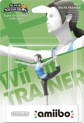 Nintendo Amiibo Wii Fit Super Smash Bros Fit Trainer No.8 Figură de personaj pentru WiiU