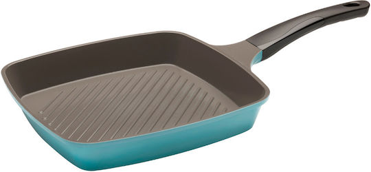 La Cena 27cm Grill Aluminum Blue