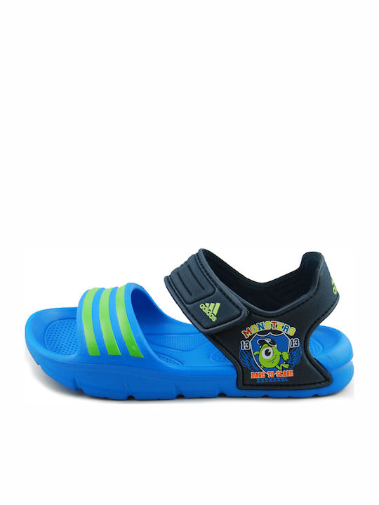 Adidas Πέδιλο Akwah 8 Monsters Încălțăminte pentru Plajă pentru Copii Albastre