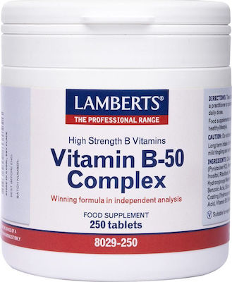 Lamberts Vitamin Β-50 Complex Витамин за Косата & Кожата 250 табове