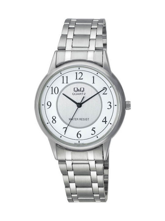 Q&Q Watch Battery with Silver Metal Bracelet Q620J204Y