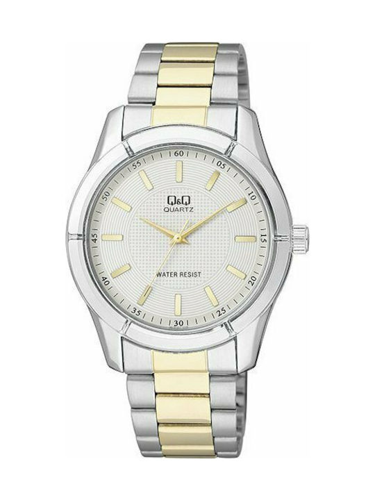 Q&Q Watch Battery with Silver Metal Bracelet Q8...