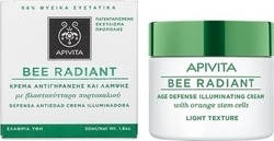 Apivita Bee Radiant Светлина Крем Лице за Хидратиращи и Противостареещи с Хиалуронова Киселина и Колаген 50мл