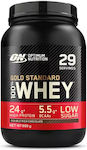 Optimum Nutrition Gold Standard 100% Whey Proteină din Zer cu Aromă de Ciocolată dublă bogată 908gr