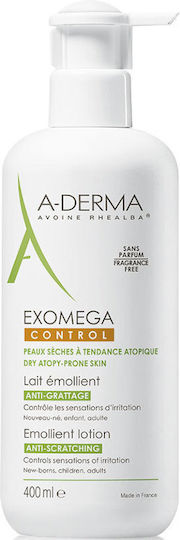 A-Derma Exomega Fluid Възстановяващ Лосион за тяло за атопична кожа 400мл
