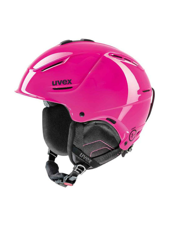 Uvex P1US Κράνος για Σκι & Snowboard σε Ροζ Χρώμα