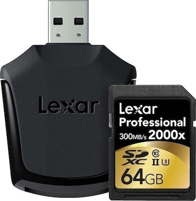 Lexar SDXC 64GB Class 10 U3 UHS-II