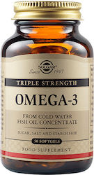 Solgar Triple Strength Omega 3 Fish Oil 50 softgels Solgar Triple Strength Omega 3 Fish Oil 50 softgels