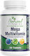 Natural Vitamins Mega Multivitamin Πολυβιταμίνη για Ενέργεια, Ενίσχυση του Ανοσοποιητικού & τα Μαλλιά 100mg 30 ταμπλέτες